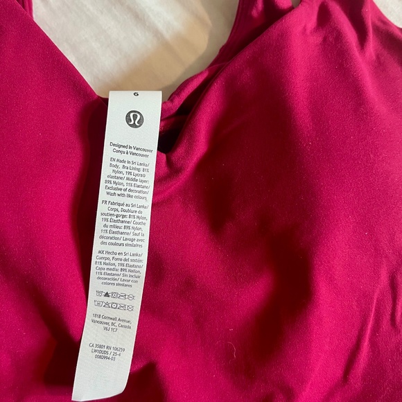 Lululemon Align tank A/B cup in Berry Rumble - Picture 5 of 6